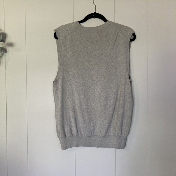 Polo By Ralph Lauren Sweater Vest XL Pima Cotton Gray Preppy Academia Grandpa - Picture 2 of 8